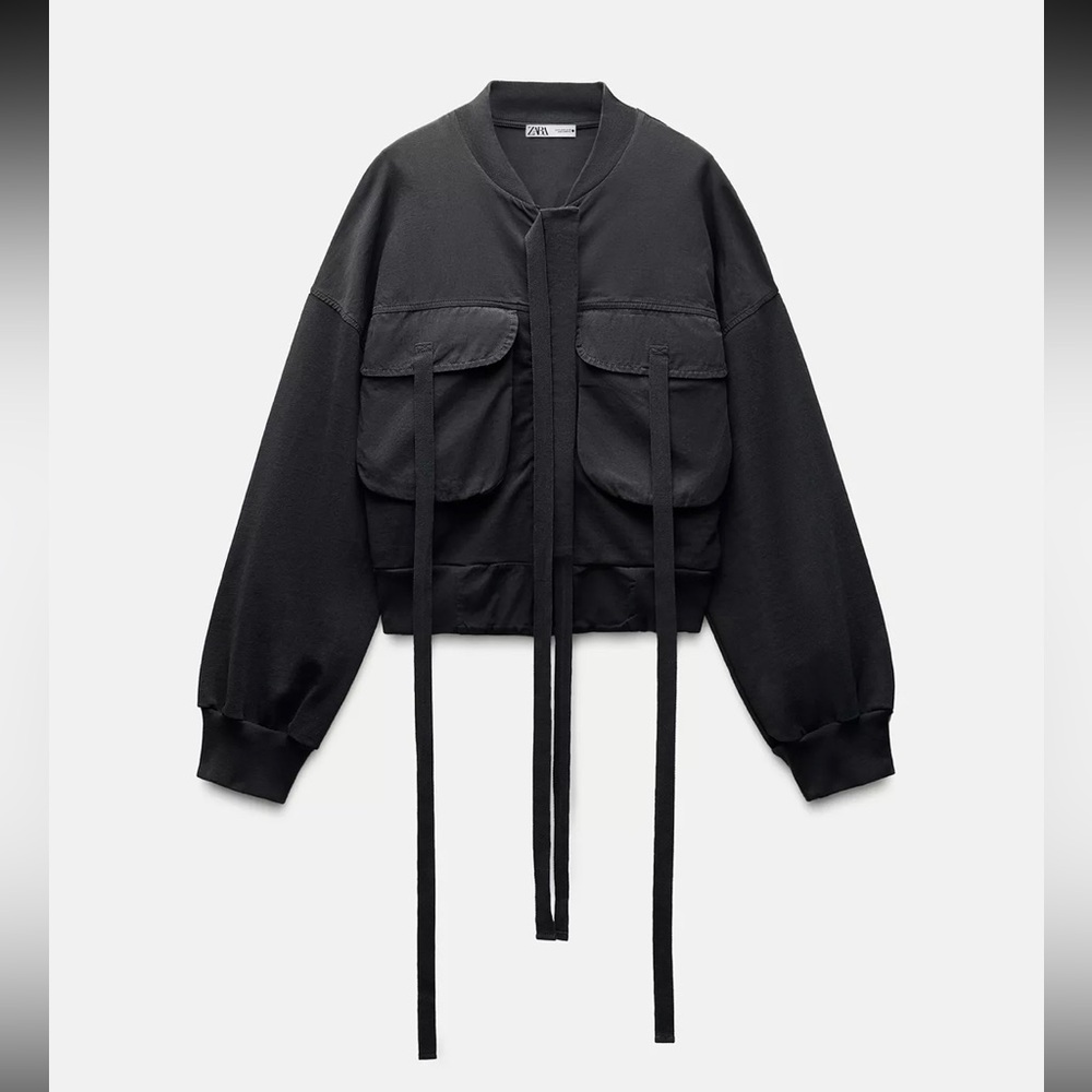 ZARA Washed Cargo Jacket size M